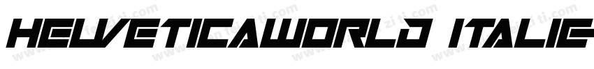 HelveticaWorld Italic字体转换